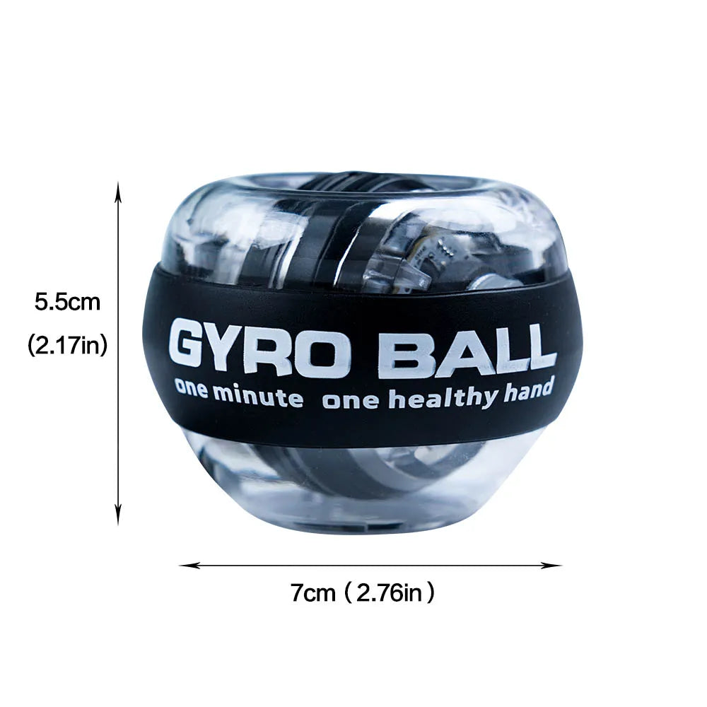 LED Wrist Power Trainer Ball Self-Starting Gyro Ball Power Ball Arm Hand Muscle Force Fitness Exercise Equipment Strengthener